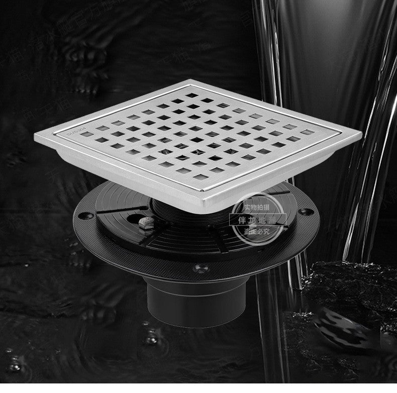 BL-SF001 Square Floor Drain Factory Direct 304 Stainless Steel Quality Assured High Stability Shower Drain Hotels Polished