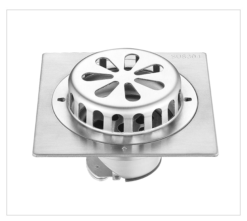 BL-SF002 Bathroom Custom Surface Plating Square Tile Insert Stainless Steel 304 Floor Drain For Hotel